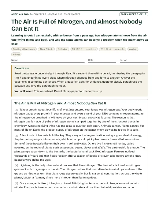 First page of The Air Is Full of Nitrogen, and Almost Nobody Can Eat It