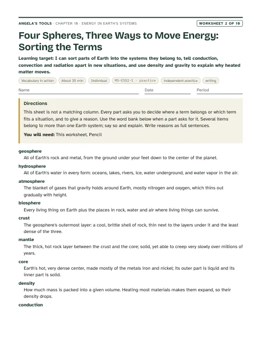 First page of Four Spheres, Three Ways to Move Energy: Sorting the Terms