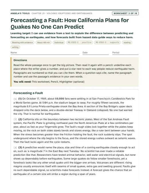 First page of Forecasting a Fault: How California Plans for Quakes No One Can Predict