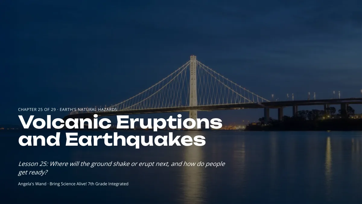 Slide 1: Volcanic Eruptions and Earthquakes