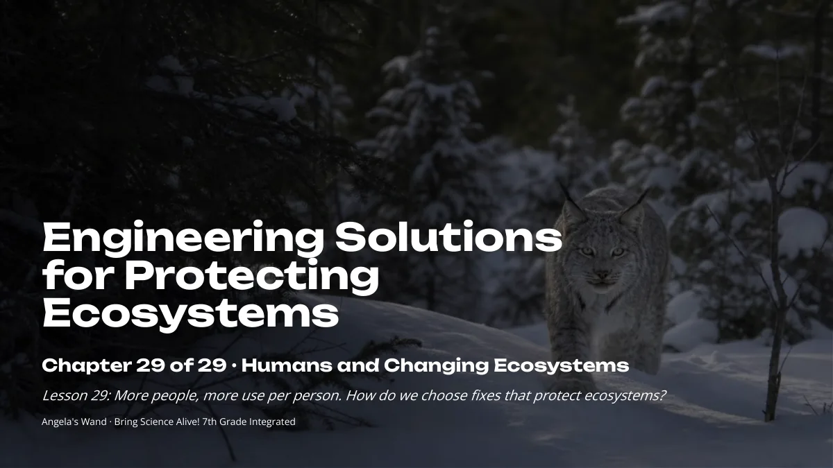 Slide 1: Engineering Solutions for Protecting Ecosystems